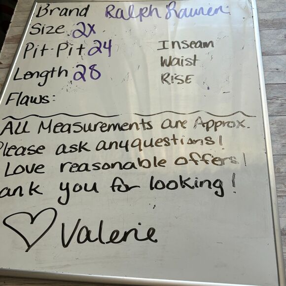 Lauren Ralph Lauren Red Navy Blue Stripe Cotton Ottoman Stitched Blouse Size 2X - Picture 9 of 9